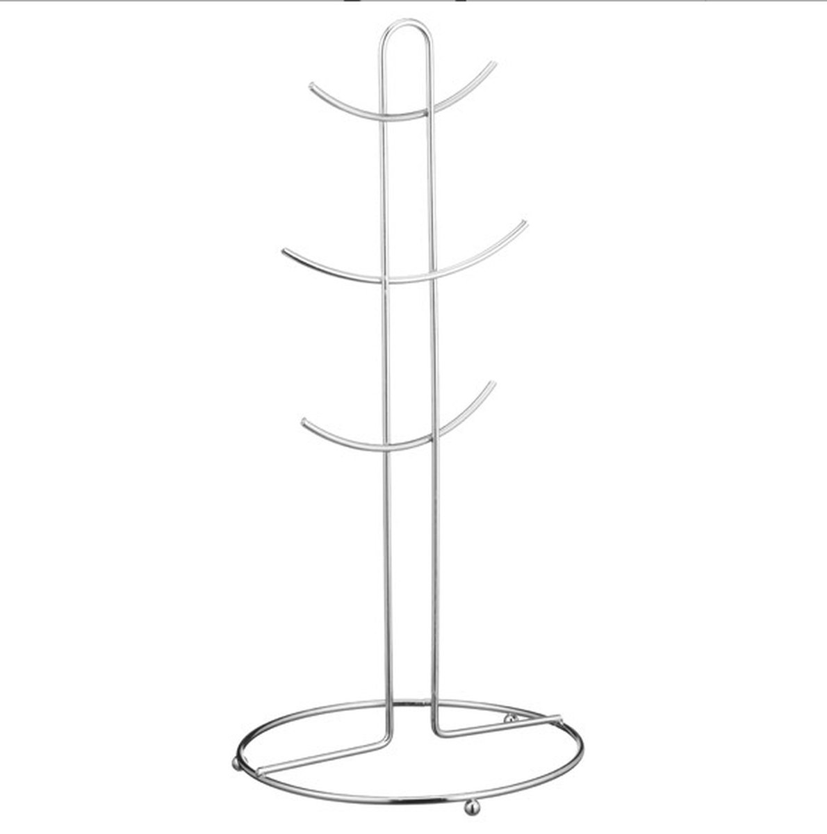 KitchenCraft Classic Collection Mokkenstandaard, 20 x 20 x 37 cm, Metaal - Wit