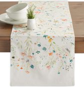 100% katoen, 50 cm x 150 cm, decoratieve, wasbare tafelloper, paastafelloper voor eten, buffetfeesten en bruiloften, Colmar - lente/zomer