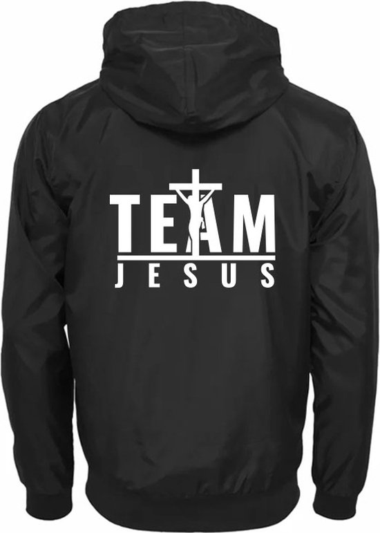 Team Jesus Windjack | Christen | Christelijk | Jezus | Volwassen en Kinder | Kinderjas | Jas | Unisex