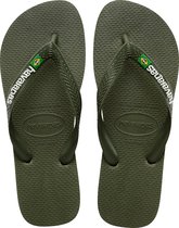 Slippers Unisexe Havaianas Brasil Logo - Vert - Taille 39/40