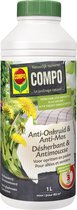 COMPO Anti-Mauvaises Herbes & Anti-Mousse Allées & Chemins - ingrédients naturels - concentré - premiers résultats en 3 heures - flacon 1L (80 m²)
