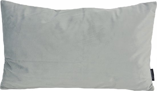 Sierkussen Velours Gris Argent Long | 30 x 50 cm | Velours/Polyester