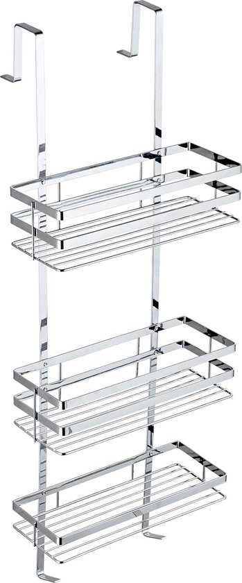 Casaria® Doucheplank, bamboe, doucheplank, hangrek, 3 planken, 3 haken