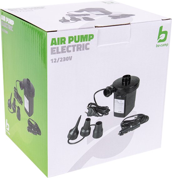 Bo-Camp Elektrische pomp luchtbed - 12 en 230 Volt - 230 Liter/min