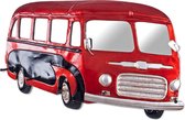 HakuShop Wandkapstok | Rood Staal | VW bus | Vintage | 79x7x45