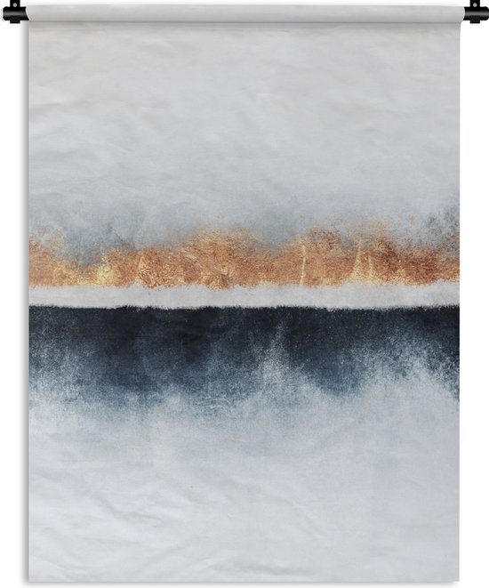 Tapisserie - Tissu Mural - Or - Abstrait - Design - 60x80 cm - Tapisserie