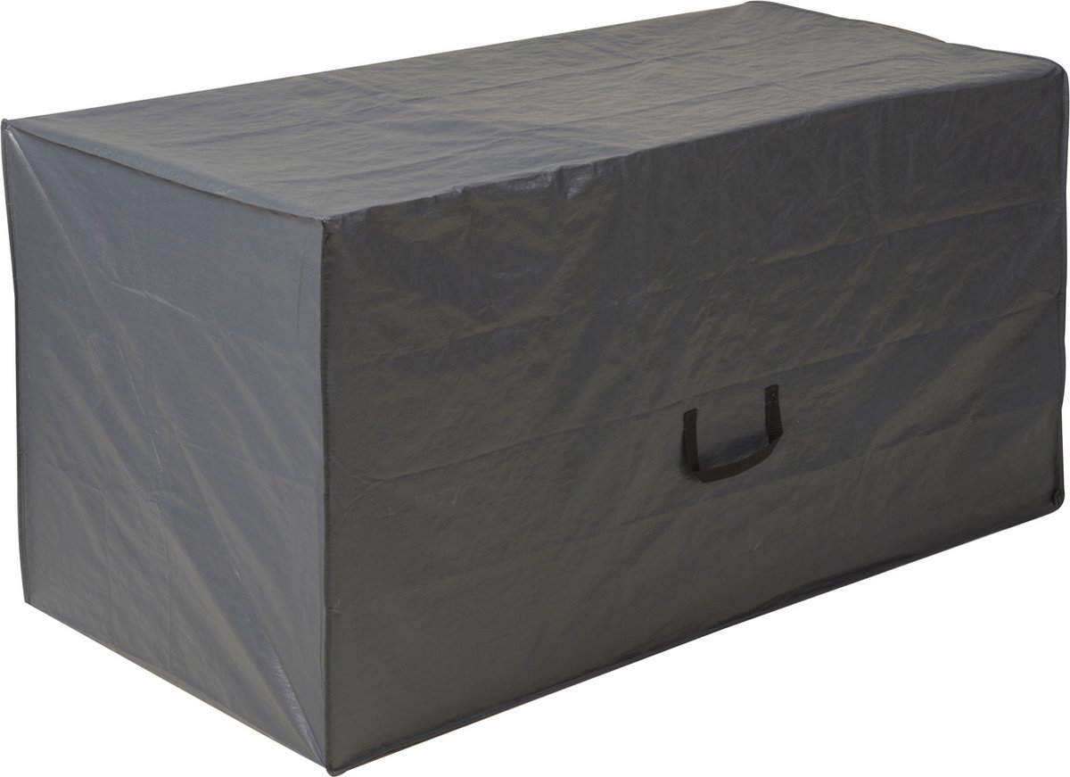 Grijze opberghoes voor 3 loungekussens met rits, 150 x 75 x 75 cm - Merkloos