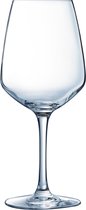 12x Stuks wijnglazen transparant 300 ml - Wijnglas voor rode of witte wijn op voet