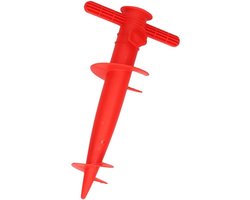 Rode parasolhouder / parasolboor - 30 cm - parasolvoet / parasolstandaard