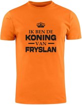 Ik ben de koning van Fryslan Oranje T-shirt | koningsdag | nederland | holland | friesland