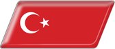 Vlag sticker - autostickers - autosticker voor auto - bumpersticker - Turkije