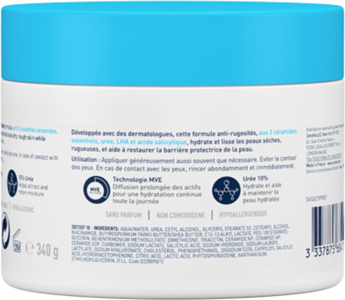 Goedkoopste 6x CeraVe SA Smoothing Cream Anti-Ruwe Huid Crème 340 gr