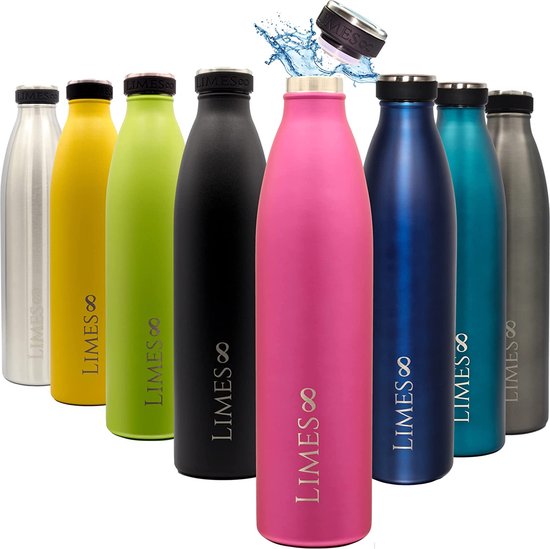 Gourde, acier inoxydable, thermos, 1 litre, thermos, bouteille d'eau  isotherme,... | bol