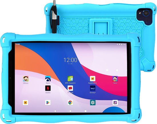 Biboza Kindertablet 8 inch - Touchscreen met Stylus Pen - Kids Tablet - Ouderlijk Toezicht - 4GB RAM - 64GB opslag (Uitbreidbaar) - Bluetooth - WiFi en SIM - Sterke 5000mAh Batterij