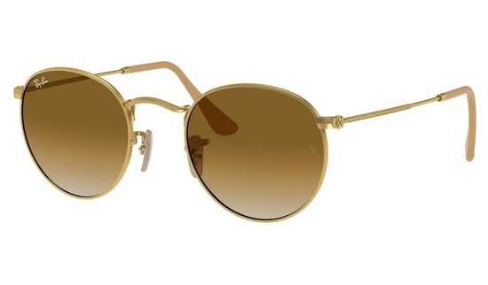 Ray Ban - Zonnebril - RB3447 - Round Metal - Gold - Clear Gradient Brown - 001/51