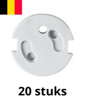 Stopcontact beveiliging 20 stuks - Zelfklevend - Veiligheid - Alleen geschikt voor België