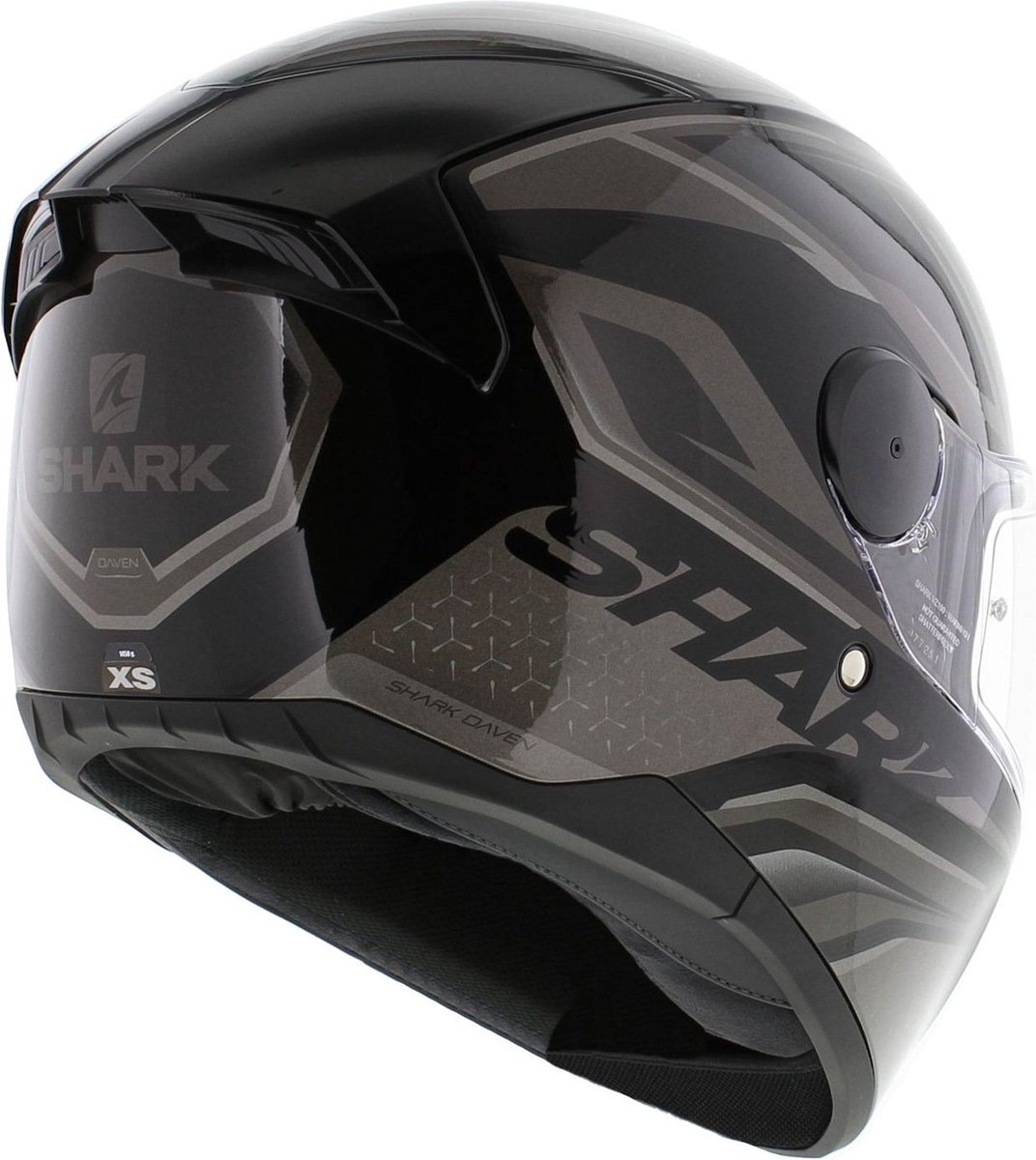 SHARK D-SKWAL 2 DAVEN Motorhelm integraalhelm Zwart Antraciet Zilver - Maat XS – foto 4