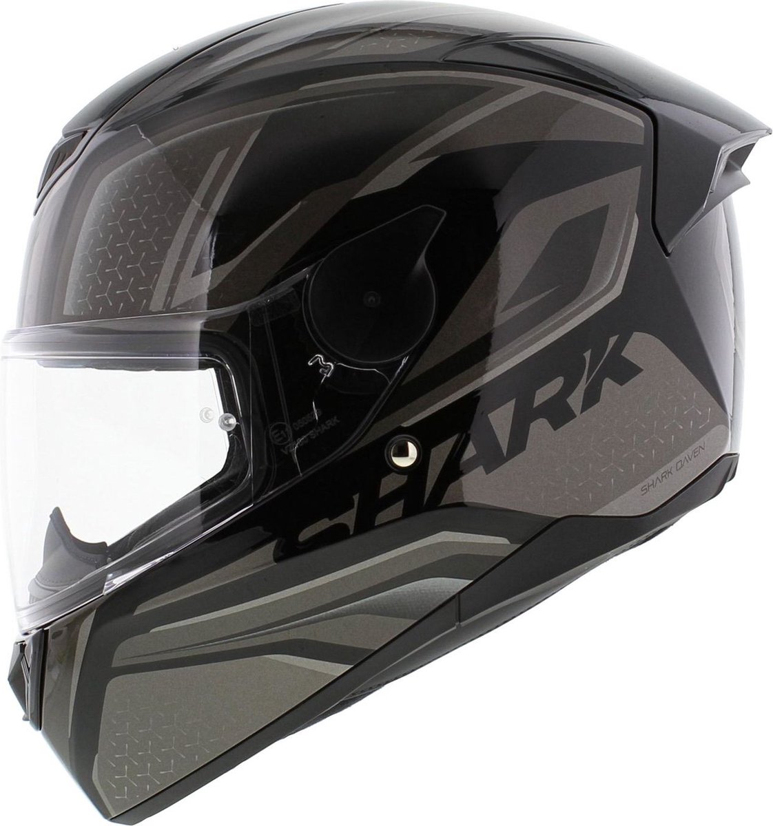 SHARK D-SKWAL 2 DAVEN Motorhelm integraalhelm Zwart Antraciet Zilver - Maat XS – foto 3