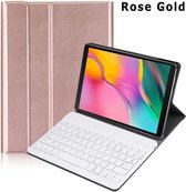 Smart Keyboard Case Rosegoud - Wireless Bluetooth Keyboard hoesje met toetsenbord Geschikt voor Apple iPad Pro 11 (2018/2020/2021/2022)