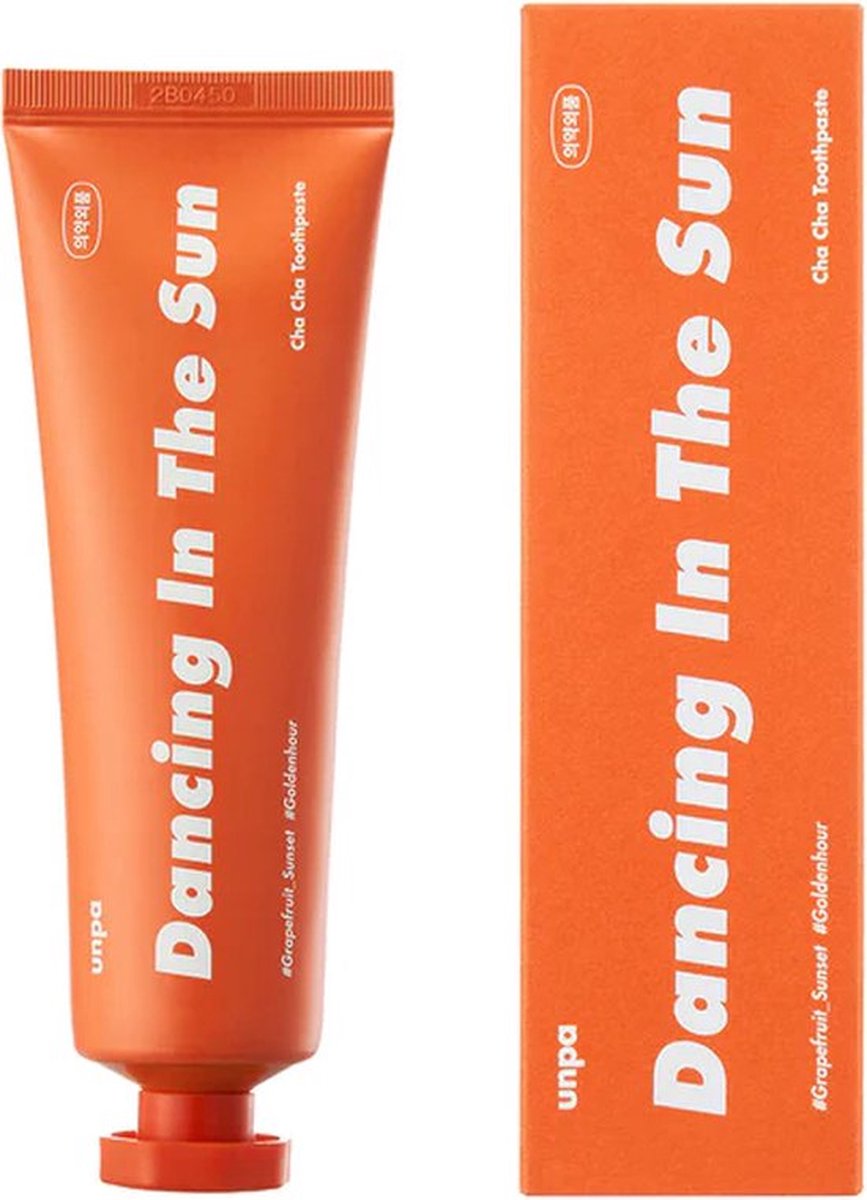 DEMIT COSMETICS Cha Cha Oranje Tandpasta 100g - Tandpasta voor intense reiniging, bescherming en herstel met tandenblekende eigenschappen.