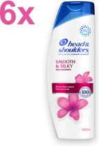 Head & Shoulders - Silky Smooth - Anti-Roos Shampoo - 6x 400ml - Voordeelverpakking
