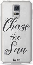 Casetastic Samsung Galaxy S5 / Galaxy S5 Plus / Galaxy S5 Neo Hoesje - Softcover Hoesje met Design - Chase The Sun Print