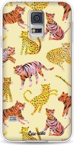 Casetastic Samsung Galaxy S5 / Galaxy S5 Plus / Galaxy S5 Neo Hoesje - Softcover Hoesje met Design - Wild Cats Print