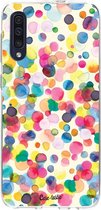 Casetastic Samsung Galaxy A50 (2019) Hoesje - Softcover Hoesje met Design - Watercolor Confetti Print