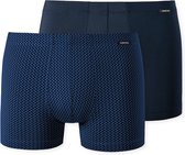 Schiesser 2-pack Tencel heren boxershort - Blue - M - Blauw.