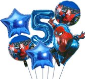 Kinder Feestpakket Superheld - Ballon - Kinderfeest Ballon Pakket - Spiderman Superheld - Spiderman kinderfeestje - Verjaardag Versiering - Superheld Ballon - Verjaardag leeftijd 5 - Kinderfeest Jongen - Spiderman Birthday Decoration