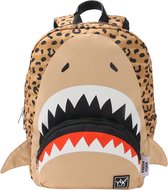 YLX Gear & Freek Vonk Shark Bite Zebra Backpack | Haaaai Rugzak voor kinderen. Zebra Haai - rugtas - schooltas jongens/ meisjes - rugzak kind - Gemaakt van gerecyclede plastic flessen. Schooltas - basisschool - GLOWING IN THE DARK HAAIENTANDEN
