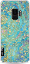 Casetastic Samsung Galaxy S9 Hoesje - Softcover Hoesje met Design - Sapphire Mandala Print
