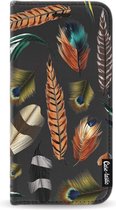 Casetastic Wallet Case Black Apple iPhone X - Feathers Multi