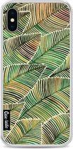 Casetastic Softcover Apple iPhone X - Tropical Leaves Yellow