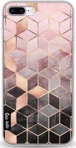 Casetastic Softcover Apple iPhone 7 Plus / 8 Plus - Soft Pink Gradient Cubes