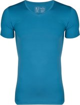 RJ Bodywear Pure Color - T-shirt V-hals - petrol (micro) -  Maat M