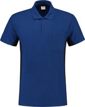 Tricorp Poloshirt Bi-Color - Workwear - 202002 - koningsblauw-Navy - maat XS