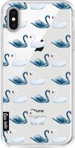 Casetastic Apple iPhone XS Max Hoesje - Softcover Hoesje met Design - Swan Party Print