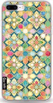 Casetastic Apple iPhone 7 Plus / iPhone 8 Plus Hoesje - Softcover Hoesje met Design - Gilded Moroccan Mosaic Tiles Print