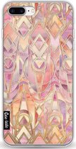 Casetastic Apple iPhone 7 Plus / iPhone 8 Plus Hoesje - Softcover Hoesje met Design - Coral and Amethyst Art Print