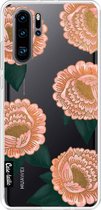 Casetastic Huawei P30 Pro Hoesje - Softcover Hoesje met Design - Winterly Flowers Print