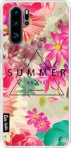 Casetastic Huawei P30 Pro Hoesje - Softcover Hoesje met Design - Summer Love Flowers Print