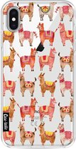 Casetastic Apple iPhone XS Max Hoesje - Softcover Hoesje met Design - Alpacas Print