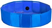 Zwembad voor dieren - hondenzwembad - Blauw Polyester Plastic (120 x 30 x 120 cm) verwijderbaar