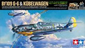 1:48 Tamiya 25204 Messerschmitt Bf109 G-6 & Kubelwagen Type 82 Set Plastic Modelbouwpakket