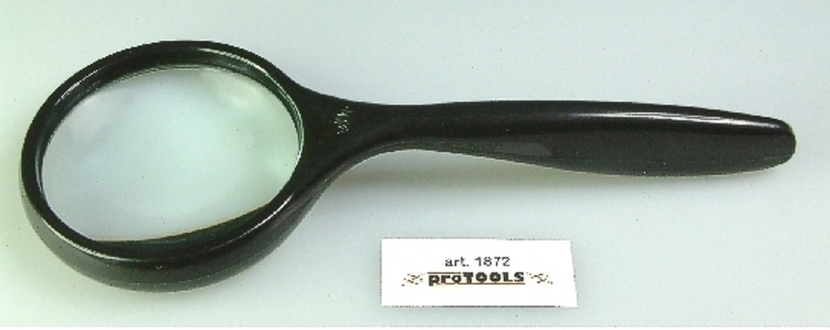 Vergrootglas - Leesloep - Dioptrie 8 - Lens in glas dia. 50mm - Loupe 15cm totale lengte