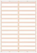 vidaXL Bois massif Blanc 120 x 200 cm