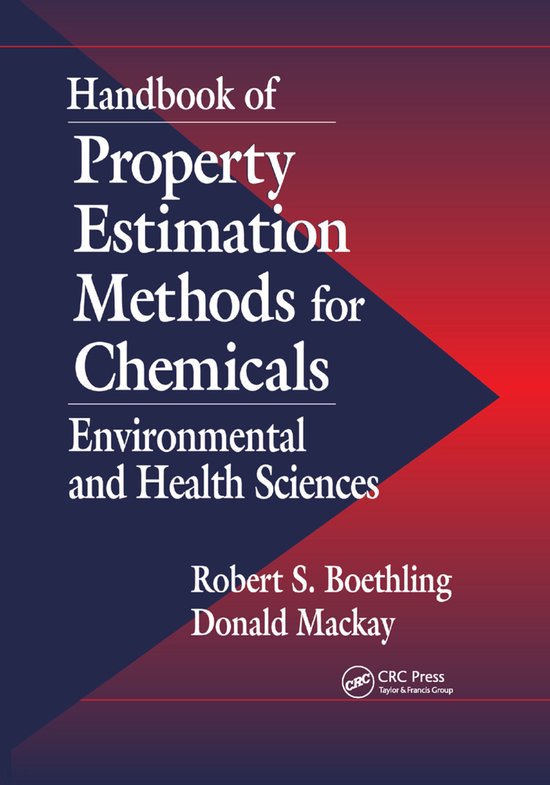 Handbook of Property Estimation Methods for Chemicals - cover
