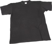 T-shirts, B: 40 cm, afm 7-8 jaar, ronde hals, 145 gr, zwart, 1 stuk