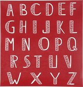 Screen stencil. alfabet. 20x22 cm. 1 vel